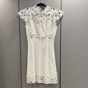 Sandro White Lace Dress
